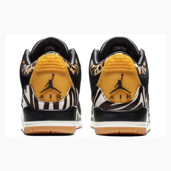 Black / Brown Men's Nike Retro SE Animal Pack Basketball Shoes Air Jordan 3 | JD-068RN