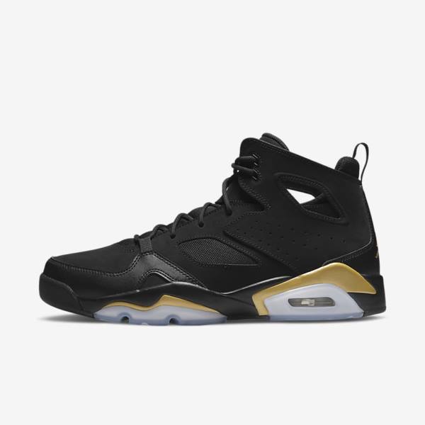 Black / Gold Men\'s Nike Flight Club 91 Sneakers Air Jordan | NK794PIE