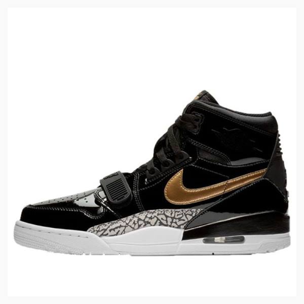 Black / Gold Men\'s Nike Legacy 312 Basketball Shoes Air Jordan | JD-324GC