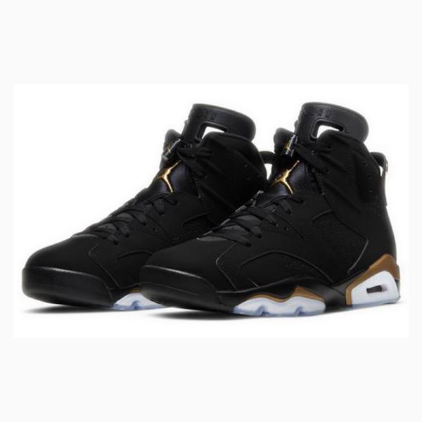 Black / Gold Men's Nike Retro DMP Defining Moments Basketball Shoes Air Jordan 6 | JD-073YT