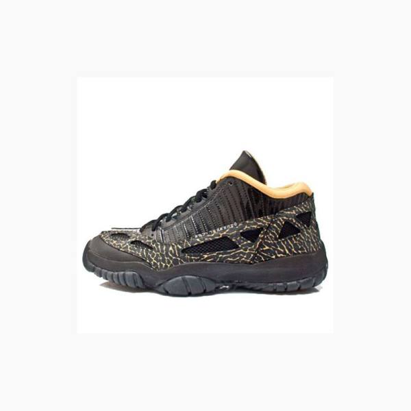 Black / Gold Women\'s Nike Retro Low IE Sneakers Air Jordan 11 | JD-169XF