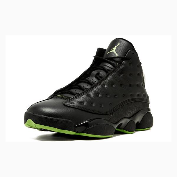 Black / Green Men's Nike Retro Altitude Basketball Shoes Air Jordan 13 | JD-724FB