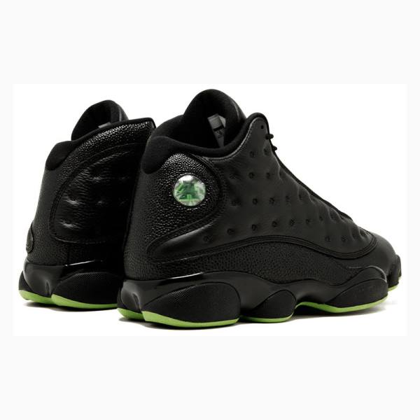 Black / Green Men's Nike Retro Altitude Basketball Shoes Air Jordan 13 | JD-724FB