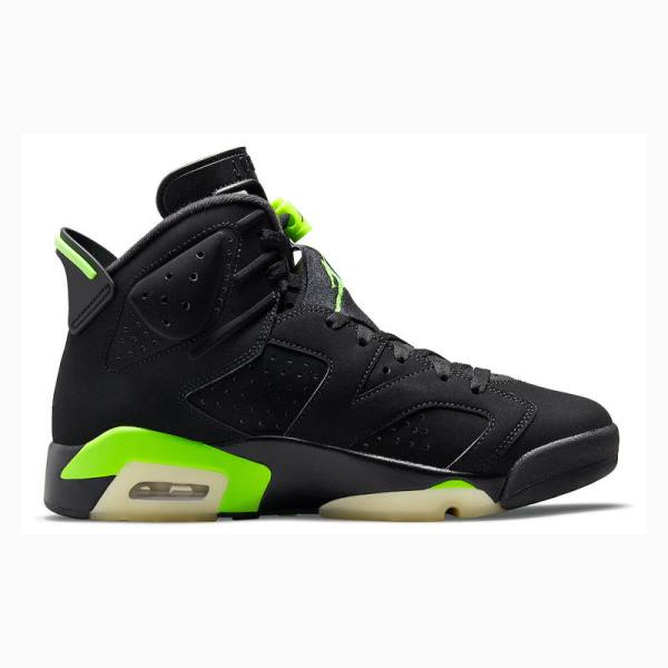 Black / Green Men's Nike Retro Electric Basketball Shoes Air Jordan 6 | JD-759KD