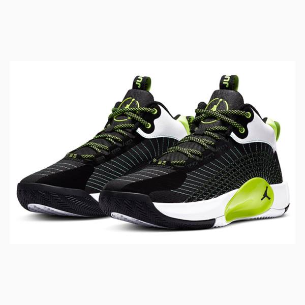 Black / Green / White Men's Nike Jumpman 2021 PF Basketball Shoes Air Jordan | JD-902NF