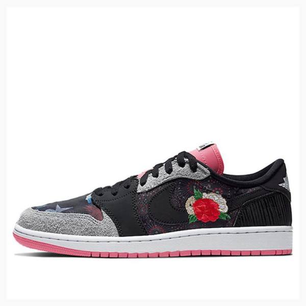 Black / Grey / Rose Men\'s Nike Low OG CNY Chine New Year Sneakers Air Jordan 1 | JD-239HO