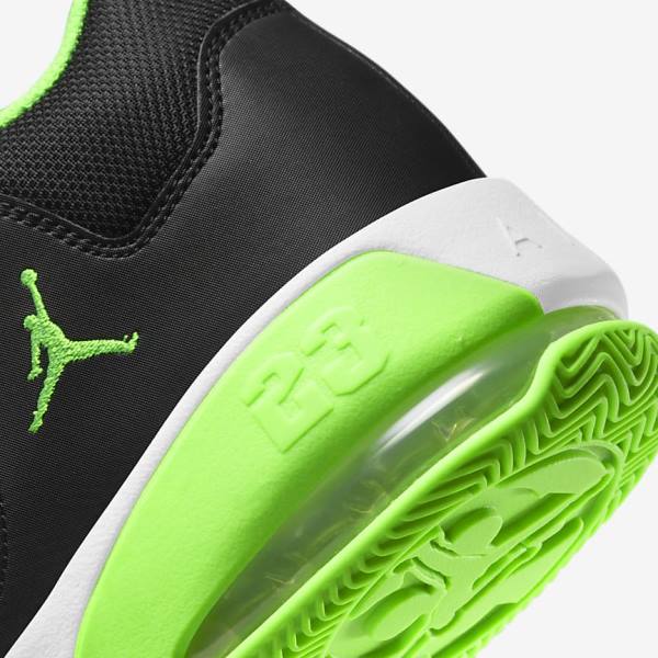 Black / Grey / White / Green Men's Nike Max Aura 3 Basketball Shoes Air Jordan | NK739NMI