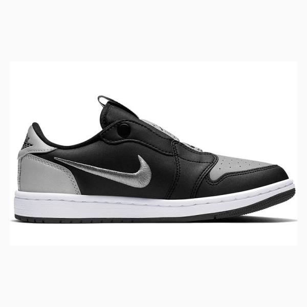 Black / Grey Women's Nike Retro Low Slip SE Shadow Sneakers Air Jordan 1 | JD-587VC