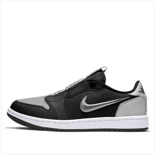 Black / Grey Women\'s Nike Retro Low Slip SE Shadow Sneakers Air Jordan 1 | JD-587VC