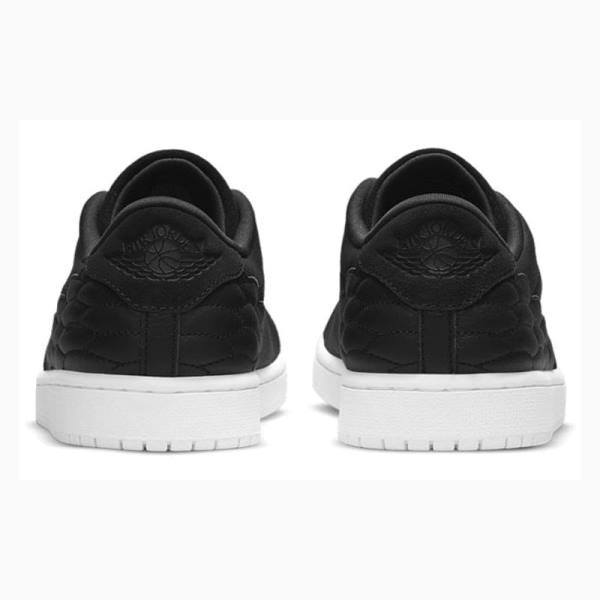 Black Men's Nike Centre Court Basketball Shoes Air Jordan 1 | JD-341PD