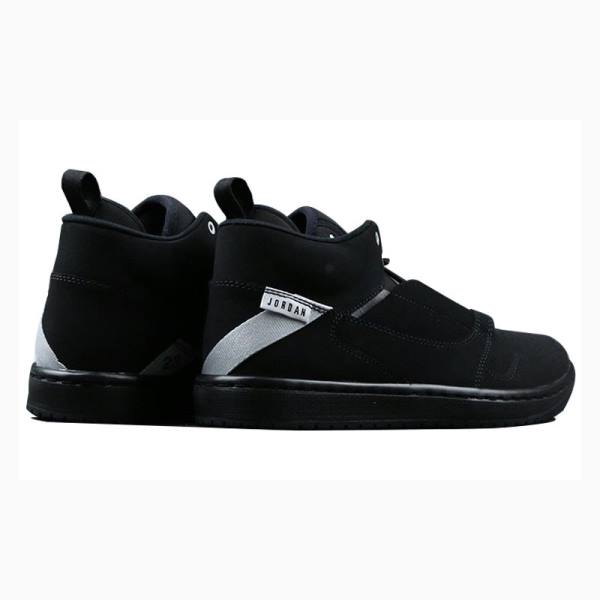 Black Men's Nike Fadeaway Basketball Shoes Air Jordan | JD-984PZ