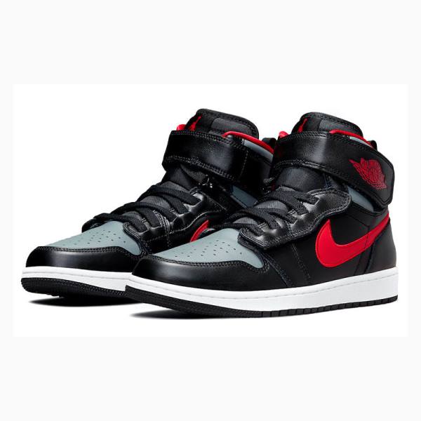 Black Men's Nike FlyEase Basketball Shoes Air Jordan 1 | JD-714UN