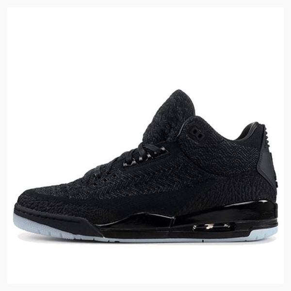 Black Men\'s Nike Flyknit Anthracite Basketball Shoes Air Jordan 3 | JD-560WZ