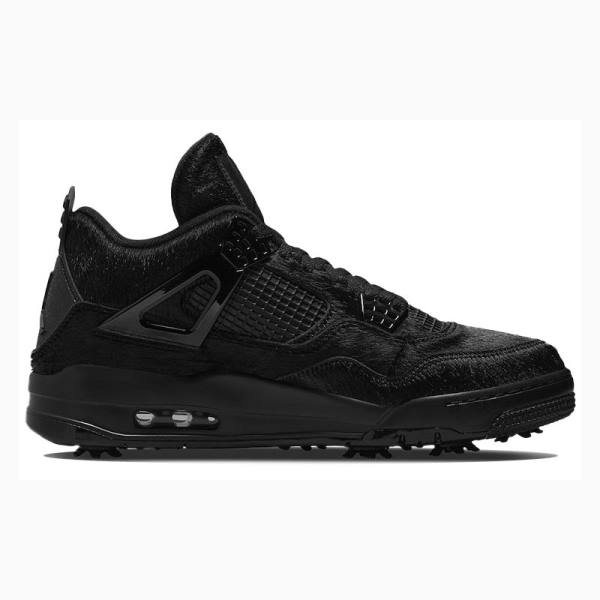 Black Men's Nike Golf Cat Sneakers Sneakers Air Jordan 4 | JD-851VC