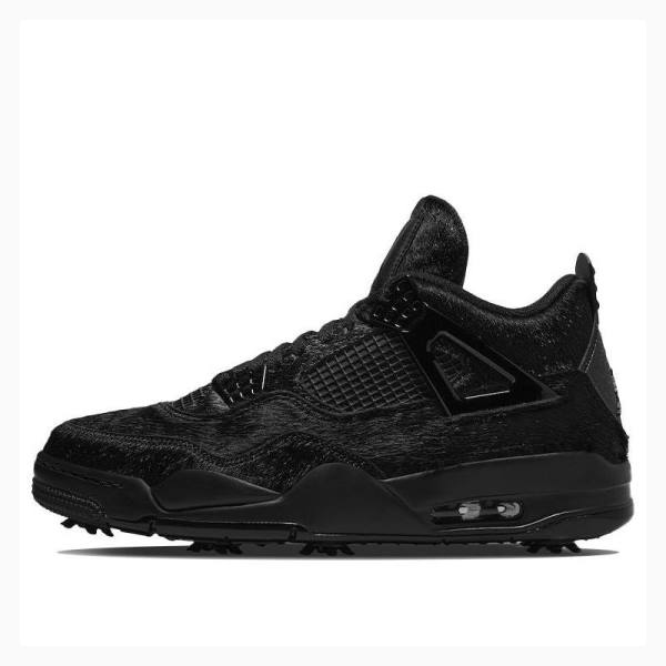 Black Men\'s Nike Golf Cat Sneakers Sneakers Air Jordan 4 | JD-851VC