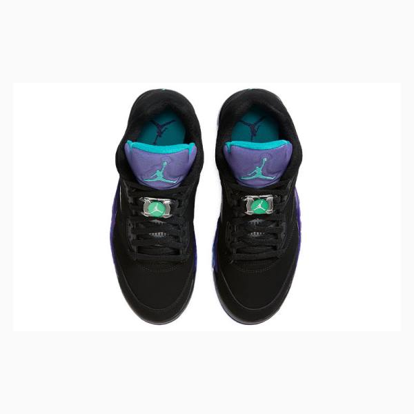 Black Men's Nike Low Golf Grape Sneakers Air Jordan 5 | JD-367ON