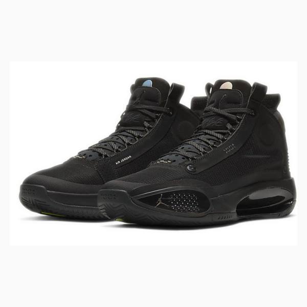 Black Men's Nike PF Basketball Shoes Air Jordan 34 | JD-695WL