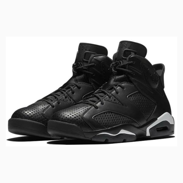 Black Men's Nike Retro Cat Basketball Shoes Air Jordan 6 | JD-496UQ