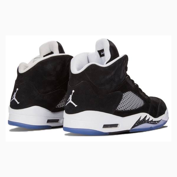 Black Men's Nike Retro Oreo Basketball Shoes Air Jordan 5 | JD-390LX