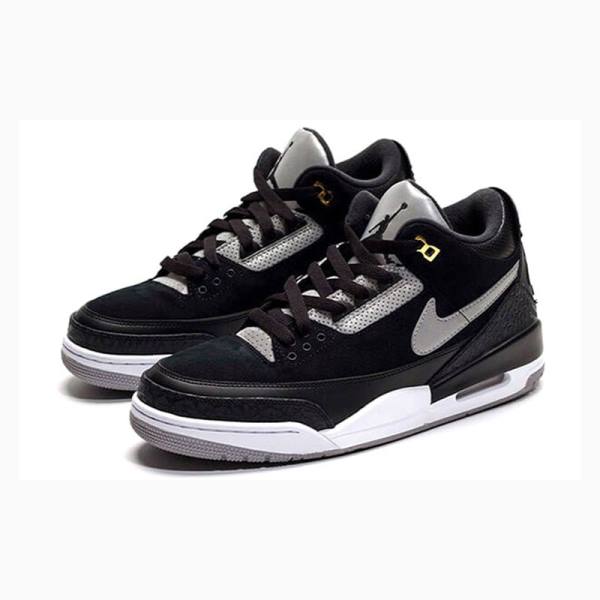 Black Men's Nike Retro Tinker Cement Basketball Shoes Air Jordan 3 | JD-536UC