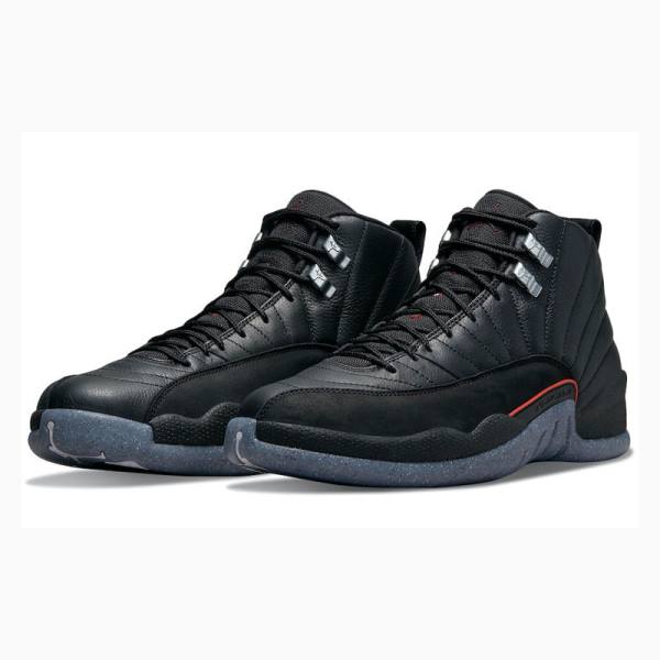 Black Men's Nike Retro Utility Grind Basketball Shoes Air Jordan 12 | JD-789BW