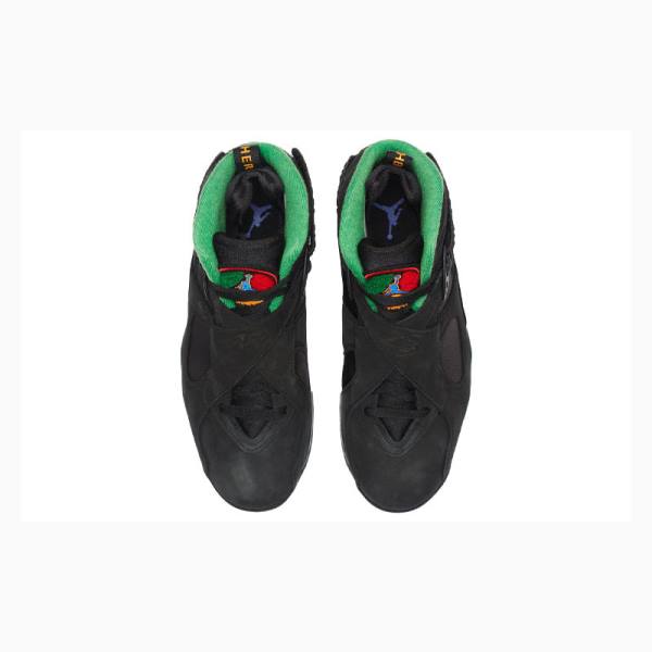 Black / Orange Men's Nike Retro Air Raid Basketball Shoes Air Jordan 8 | JD-925IX