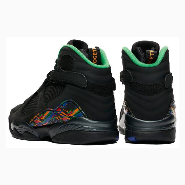 Black / Orange Men's Nike Retro Air Raid Basketball Shoes Air Jordan 8 | JD-925IX