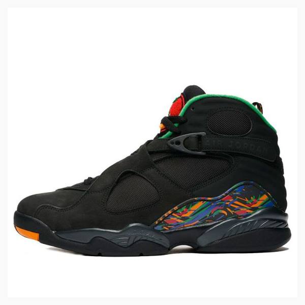 Black / Orange Men\'s Nike Retro Air Raid Basketball Shoes Air Jordan 8 | JD-925IX