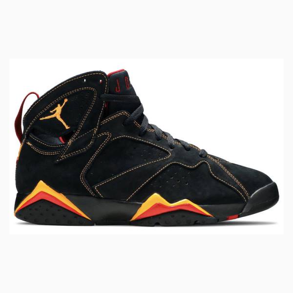 Black / Orange Men's Nike Retro Citrus Basketball Shoes Air Jordan 7 | JD-067RY