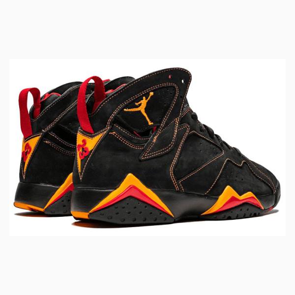 Black / Orange Men's Nike Retro Citrus Basketball Shoes Air Jordan 7 | JD-067RY