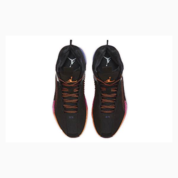 Black / Orange Men's Nike Sunset Basketball Shoes Air Jordan 35 | JD-172VS