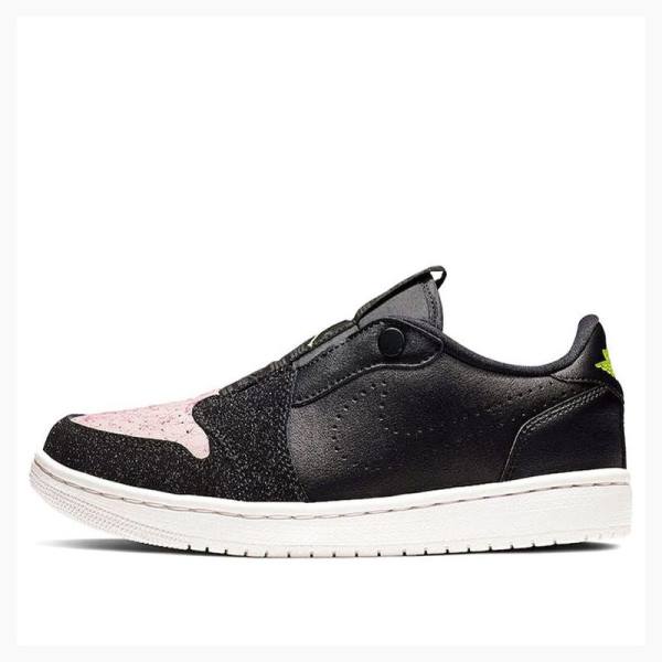 Black / Pink Women\'s Nike Low Slip \'Silt Red\' Sneakers Air Jordan 1 | JD-369RU