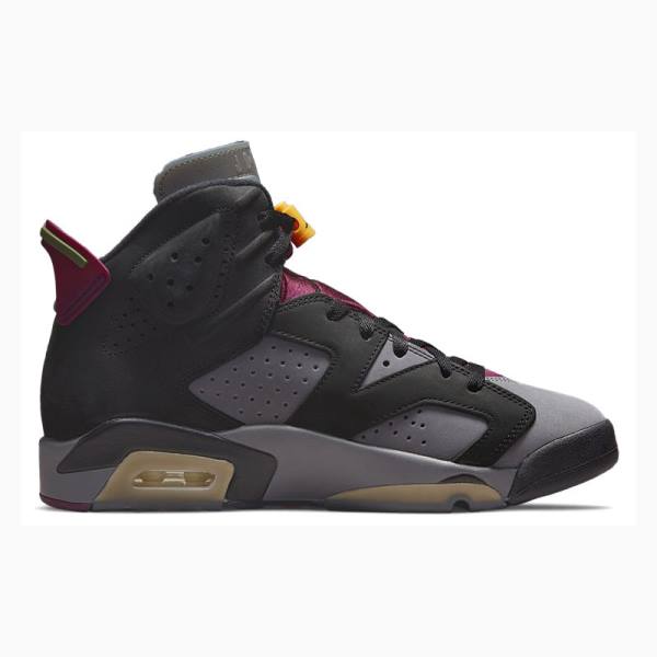 Black / Purple Men's Nike Retro Bordeaux Basketball Shoes Air Jordan 6 | JD-506KJ