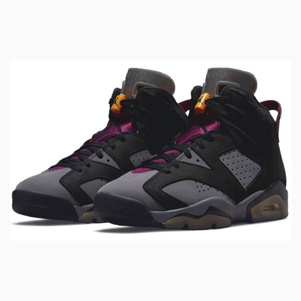 Black / Purple Men's Nike Retro Bordeaux Basketball Shoes Air Jordan 6 | JD-506KJ