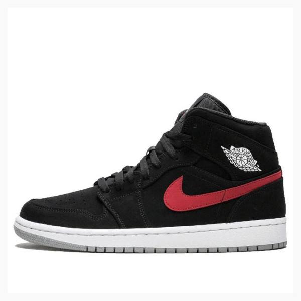 Black / Red / Blue Men\'s Nike Mid Basketball Shoes Air Jordan 1 | JD-958GI