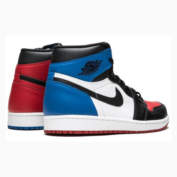 Black / Red / Blue Men's Nike Retro High OG Top 3 Basketball Shoes Air Jordan 1 | JD-746PT