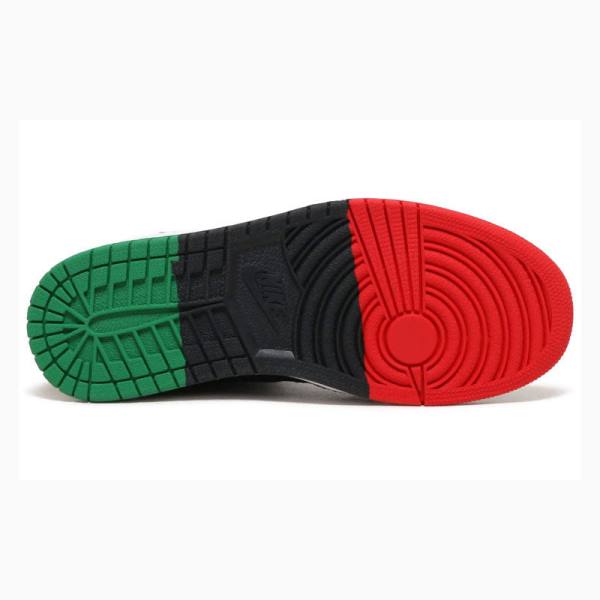 Black / Red / Green Men's Nike Retro Flyknit History Month Basketball Shoes Air Jordan 1 | JD-472GM