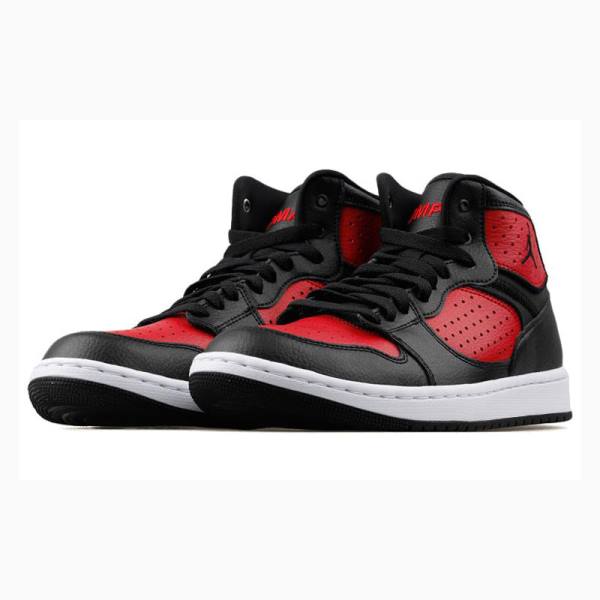 Black / Red Men's Nike Access Basketball Shoes Air Jordan | JD-542AZ