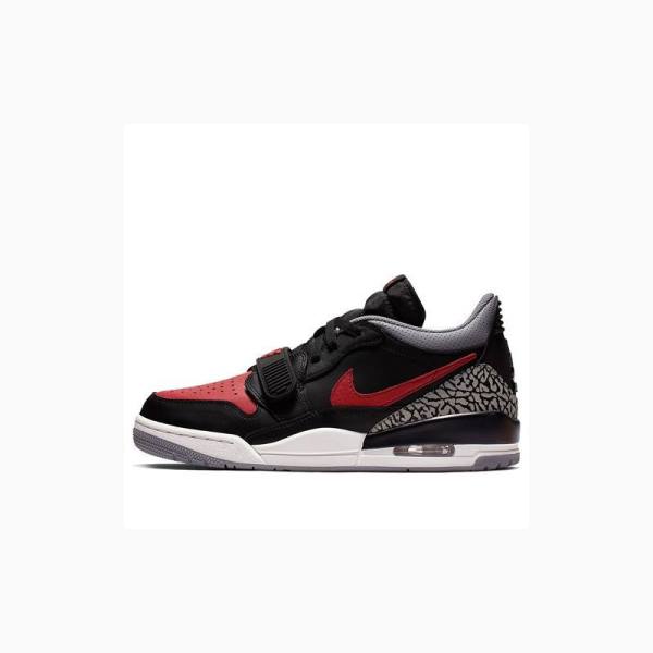 Black / Red Men\'s Nike Legacy 312 Low Bred Cement Sneakers Air Jordan | JD-318SQ