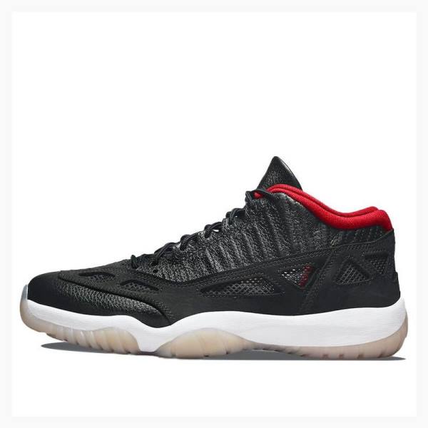 Black / Red Men\'s Nike Low IE Bred Sneakers Air Jordan 11 | JD-218KE