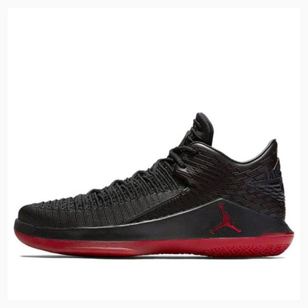 Black / Red Men\'s Nike Low Last Shot Sneakers Air Jordan 32 | JD-796MP