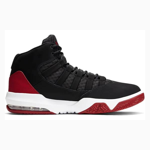 Black / Red Men's Nike Max Aura Basketball Shoes Air Jordan | JD-095XR