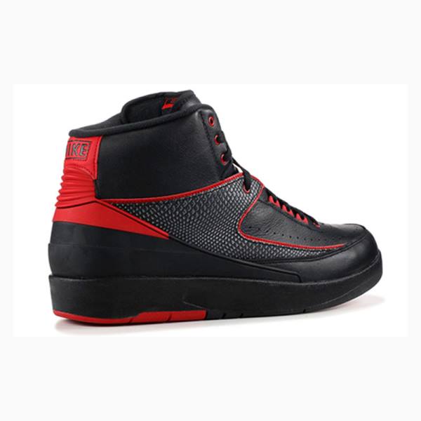 Black / Red Men's Nike Retro Alternate Basketball Shoes Air Jordan 2 | JD-031GB