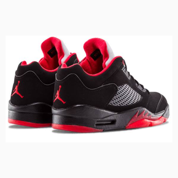 Black / Red Men's Nike Retro Low Alternate 90 Sneakers Air Jordan 5 | JD-461ON