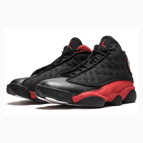 Black / Red Men's Nike Retro Playoffs Basketball Shoes Air Jordan 13 | JD-486TF