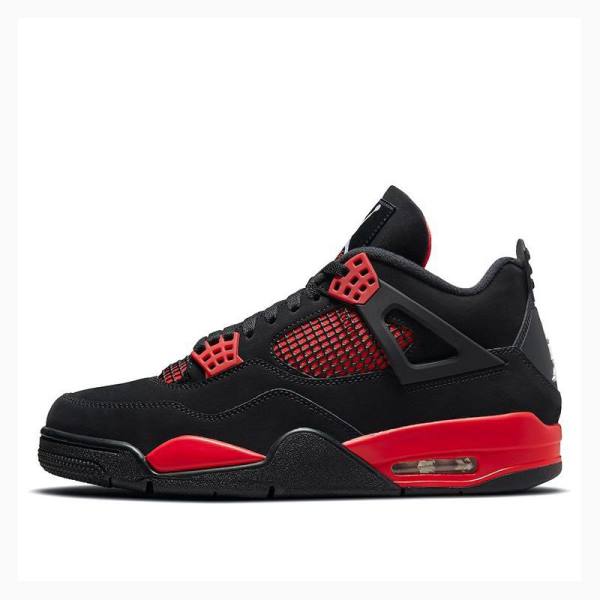 Black / Red Men\'s Nike Retro Thunder Basketball Shoes Air Jordan 4 | JD-738ZV