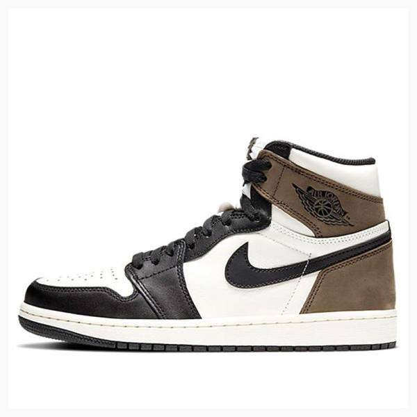 Black / White / Brown Men\'s Nike Retro High OG Basketball Shoes Air Jordan 1 | JD-968VL