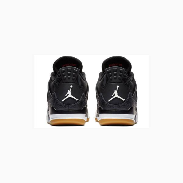 Black / White / Brown Men's Nike Retro SE Laser Basketball Shoes Air Jordan 4 | JD-687QY