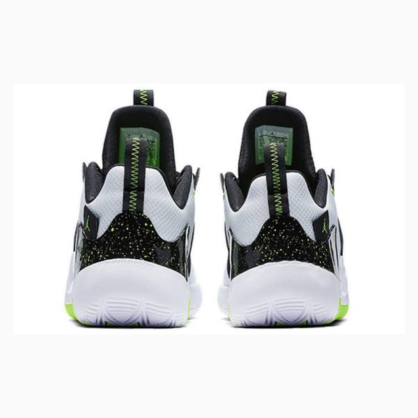 Black / White / Green Men's Nike Zoom Zero Gravity Basketball Shoes Air Jordan | JD-736NB