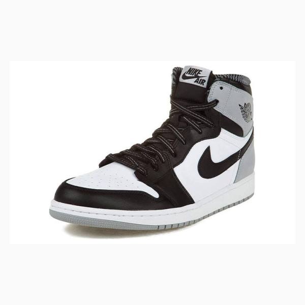 Black / White / Grey Men's Nike Retro High OG Baron Basketball Shoes Air Jordan 1 | JD-740NV